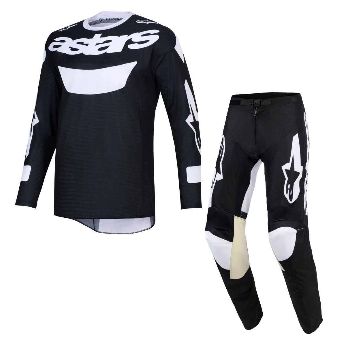 Alpinestars 2026 Racer Air Riway Motocross Combo Kit Black White